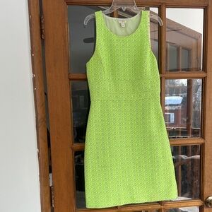 J. Crew Vibrant Green Mini Dress